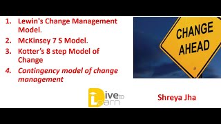 UGC NET MANAGEMENT II Organizational Change Models Part 1 [upl. by Hallagan]