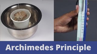 Archimedes Principle  Class 9 Science Lab Experiment [upl. by Anabal]