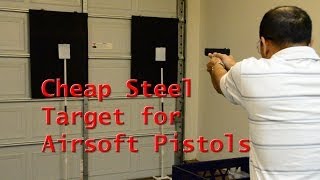 Cheap Steel Target for Airsoft [upl. by Norrag]