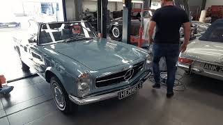 Behind The Scenes  Photoshoot with MercedesBenz 280SL W113 Pagoda in Horizon Blue [upl. by Zindman]