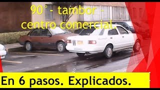 Como estacionar en centro comercial parquear a 90 grados batería aparcar [upl. by Ahsercul176]