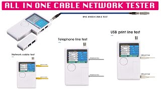 Technician must have tool for RJ11 RJ45 USB BNC LAN Network amp CCTV Video BNC Cable Tester [upl. by Vincenty179]