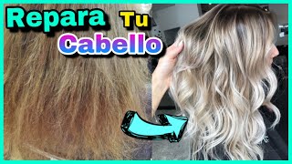 COMO REPARAR CABELLO DAÑADO CON ESTA MASCARILLA CASERA  NatyGloss [upl. by Irami879]