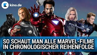 So schaut ihr alle Marvel Cinematic Universe Filme in chronologischer Reihenfolge [upl. by Erodroeht]