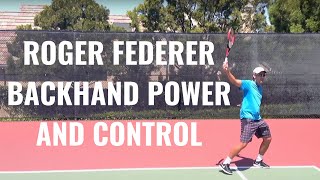 Roger Federer Backhand Technique Continued [upl. by Niram733]