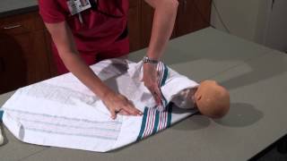 Parenting and Infant Care  How to Swaddle a Baby  Womans Hospital  Baton Rouge La [upl. by Atelokin]