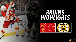 Bruins Highlights amp Analysis Boston Battles With Flames In First Game Back From AllStar Break [upl. by Grose267]