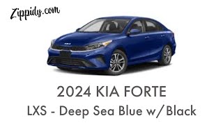 2024 Kia Forte LXS  Deep Sea Blue wBlack Interior  MSRP 21915 [upl. by Nerrad]