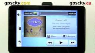 Audible Books in the Garmin nuvi 3550 and nuvi 3590 with GPS City [upl. by Mortimer431]