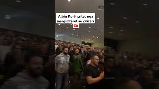 Albin Kurti pritet nga mergimtaret ne Zvicerr [upl. by Elwin]