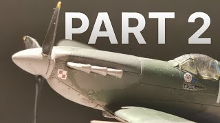 Airfix starter set Supermarine Spitfire MK Vc Part 2 [upl. by Notsecnirp]