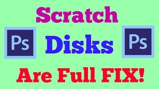 Photoshop📷 CS6  How To Fix Scratch Disk Easy Solution [upl. by Reeta]