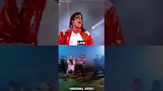 Michael Jackson  Beat It Live vs Original Video [upl. by Eckhardt]