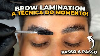 Como Fazer Brow Lamination  PASSO A PASSO [upl. by Ahsenor]