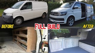 Volkswagen Camper Complete Van Build Start to finish [upl. by Thorlay863]