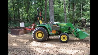 John Deere 3025e using back blade [upl. by Mendelsohn]