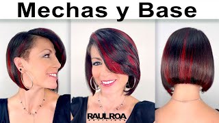 Mechas y Base al Mismo Tiempo RAUL ROA ESTILISTA [upl. by Kucik231]