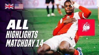 ALL HIGHLIGHTS MATCHDAY 14 👀⚽ Jupiler Pro League 2324 [upl. by Cinderella]