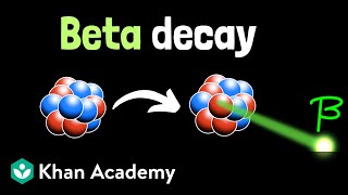 Beta decay  Physics  Khan Academy [upl. by Airotel]