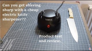 Review of the Tower Electric Knife Sharpener [upl. by Chancey]