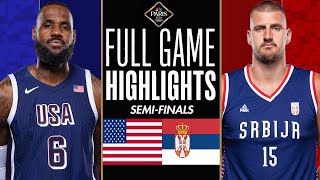 USA vs SERBIA FULL GAME Highlights  Aug 8 2024  Olympic Men’s Basketball Semifinals  NBA 2K24 [upl. by Lashonda]