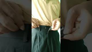 tutorial to reduce the waist in trousers without sewing shorts [upl. by Drud74]