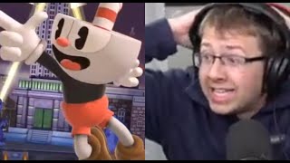 REACTING TO CUPHEAD IN SUPER SMASH BROS ULTIMATE [upl. by Lerual]