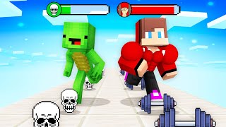 Weak Mikey and Strong JJ Giant Rush  Maizen Minecraft Animation [upl. by Otrebilif]