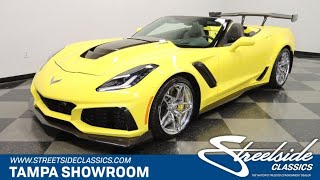 2019 Chevrolet Corvette ZR1 3ZR Convertible for sale  2983TPA [upl. by Rube]