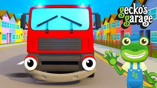 Fire Truck Song For Kids  Songs For Children  Geckos Garage [upl. by Htebazileyram872]