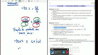 Fonctions AFFINE et linéaire  📈 Exploiter un graphique [upl. by Tatum42]