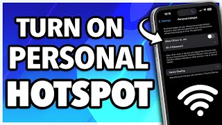 How To Setup Personal Hotspot on iPhone [upl. by Nelyaw709]