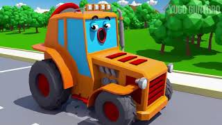 Bagger Kinderfilm  Der GELBE BAGGER Spielt 2  Super Sammlung  Cartoon für Kinder [upl. by Turnheim841]