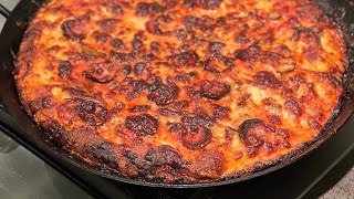 How To Make The Best Cast Iron Pizza EVER [upl. by Einberger57]