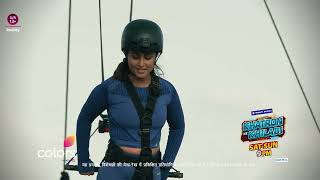 Hina Performing Stunts While Casually Singing  Khatron Ke Khiladi 13 [upl. by Onaicnop]