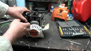 inspecting the Stihl 4mix 90 trimmer [upl. by Xxam]