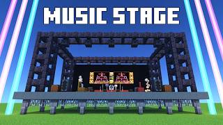 How To Build a Music Concert Stage In Minecraft  City Build [upl. by Glennon]