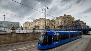 Tramwaje Kraków Linia 6 Mały Płaszów PR → Cichy Kącik 2023 [upl. by Fesoj]