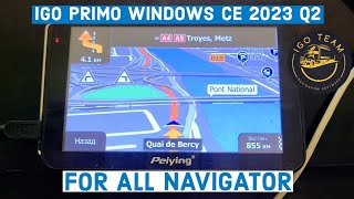 IGO Primo navigation Windows CE 2024 Q2 For ALL Navigator Download link 📥 [upl. by Yasdnil]