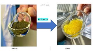 14 benzoquinone sublimation  Purification of Organic Compound [upl. by Jaan347]