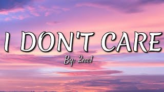 I dont care 2NE1 LYRICS [upl. by Encrata]