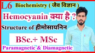 Hemocyanin  Bioinorganic chemistry  hemocyanin ka function  MSc chemistry notes biochemistry [upl. by Oyam]