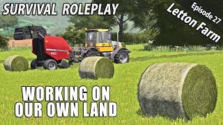 WORKING IN OUR NEW FIELD  Survival Roleplay  Farming Simulator 17  Letton Farm  Ep 27 [upl. by Nybor]