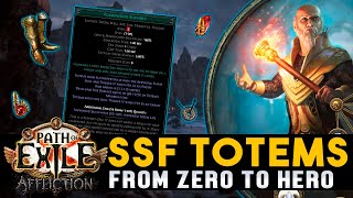 Hierophant Flamewood Totems  How to Start SSF Magic Find Part 1 Path Of Exile  Affliction 323 [upl. by Bail]