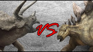 Triceratops vs Stegosaurus  SPORE [upl. by Gnauq123]