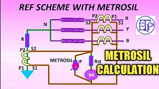 Calculation for metrosilRestricted Earth Fault protectionRequirement of metrosil [upl. by Nevaj]