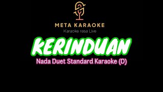 Karaoke Kerinduan Koplo Nada Duet Standard No Vokal  Lirik  Nada Pandu [upl. by Nivrad]