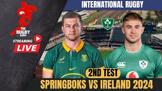 Springboks vs Ireland 2nd Test 2024 Live Commentary [upl. by Adeirf]