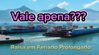 Travessia de Balsa São Sebastião a Ilhabela [upl. by Joelie899]