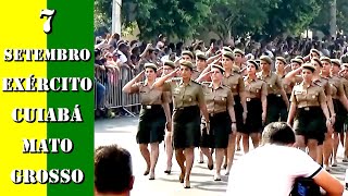 7 DE SETEMBRO 2019 EXÉRCITO BRASILEIRO MARINHA AERONÁUTICA  CUIABÁ 300 ANOS BRASIL [upl. by Lucrece568]